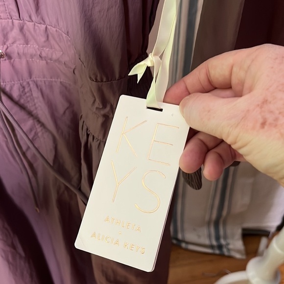 Athleta x Alicia Keys Keys Utility Jumpsuit gold hardware smoked almond - Picture 6 of 11